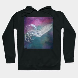 Surreal birds flying in a stormy sky Hoodie